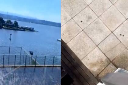 El lugar del accidente de Yao Cabrera (Foto Captura Mitre Live)