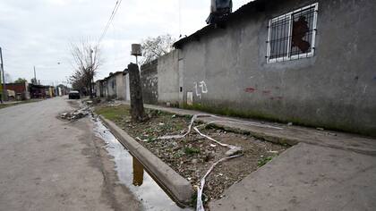 El lugar del hecho en el barrio Las Flores, al sur de Rosario