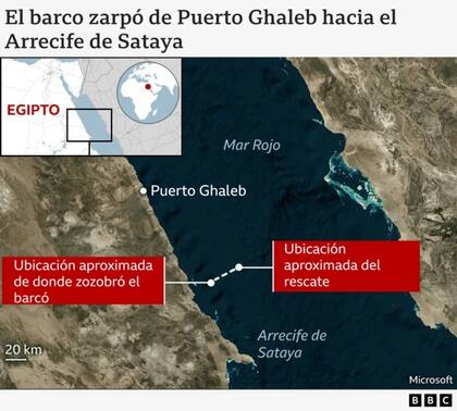 El lugar desde donde zarpó el barco