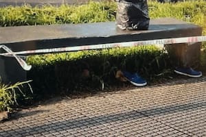 El lugar donde fue encontrado el cuerpo