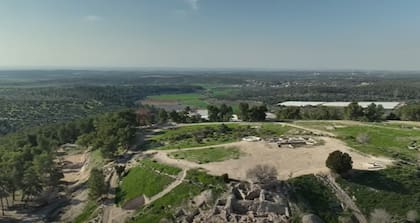 El lugar donde se produjo el hallazgo (Captura: @israelantiquities)