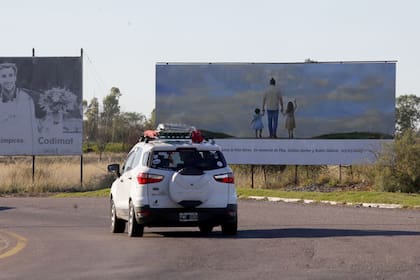 El lugar elegido para el homenaja a Zalazar y las hemanitas Hekcer est sobre el predio que enfrenta al distribuidor de trnsito de la ruta 3