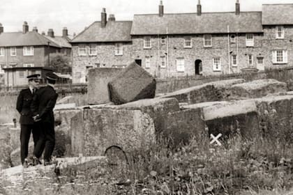 El lugar lleno de escombros donde hallaron el cuerpo de Brian Howe, en una zona descampada de Scotswood