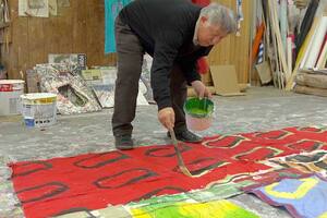 El MACBA inaugura su programación anual con una retrospectiva del artista francés Claude Viallat