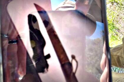 El machete usado en el ataque