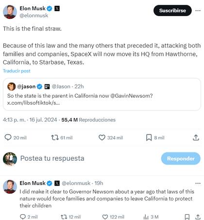 El magnate utilizó su propia red social para expresar su disgusto ante la normativa