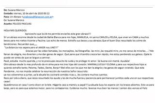 "La abuela les volverá a hacer comidas ricas y les contará muchos cuentos"