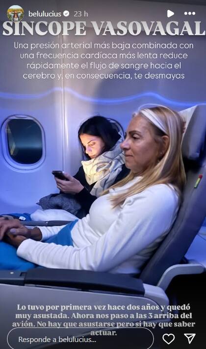 El mal momento que vivió Belu Lucius