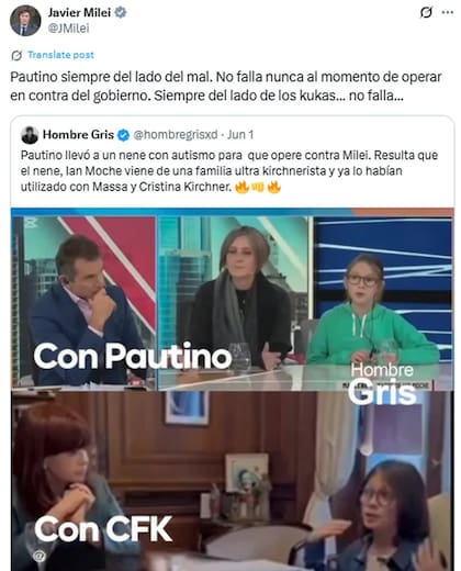 El mandatario aseguró que su crítica no apuntaba a Ian Moche, sino al periodista Paulino Rodrigues, a quien llamó "Pautino"
