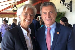 Cumbre del G-7: la foto de Lagarde y Macri antes de su reunión en Canadá