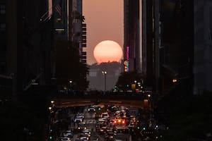 La hora exacta del fenómeno que alinea el sol con las calles de Nueva York