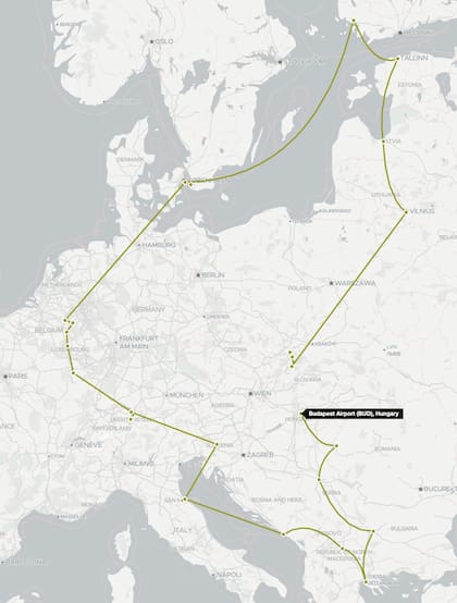 El mapa con los 30 países que visitaron