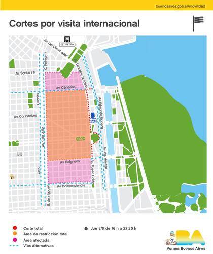 El mapa de cortes