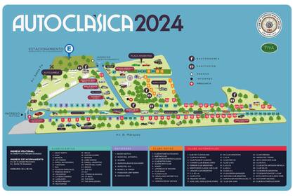 El mapa de Autoclásica 2024
