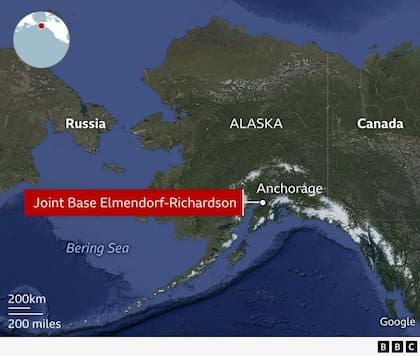 El mapa de la zona afectada.