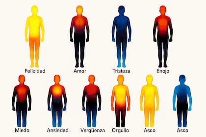 El mapa de las emociones, de acuerdo a un estudio finladés.
