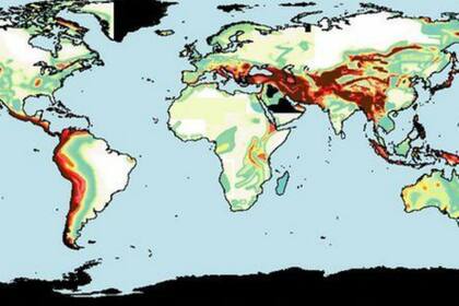 El mapa de las placas tectónicas en el mundo