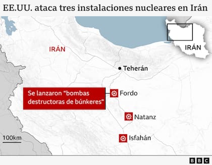 El mapa de los ataques.