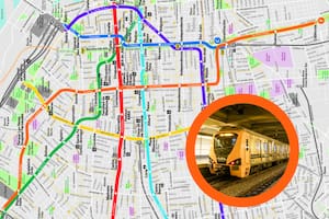 El mapa de recorrido que tendrá la nueva línea F del subte