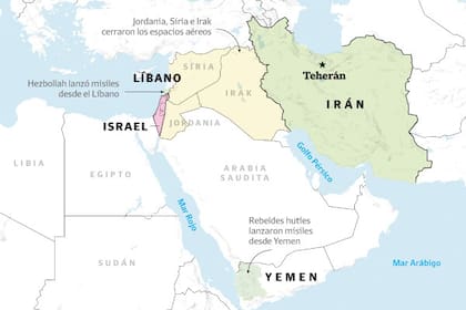 El mapa del conflicto: así es el ataque contra Israel
