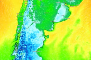 El mapa del tiempo en la Argentina este martes 18 de julio