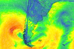 El mapa del viento del sábado 28 de octubre