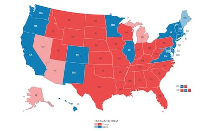 El mapa electoral a esta hora.