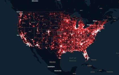El mapa interactivo con todos los cruces mortales de Estados Unidos