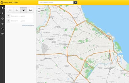 El mapa interactivo de BA Cómo Llego en su versión web sigue estando operativo, pero los usuarios reportan algunos inconvenientes