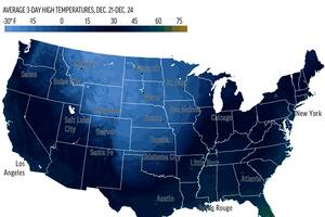 EE.UU., en alerta ante la Navidad más fría en décadas: cómo se originó la tormenta invernal y cuánto durará
