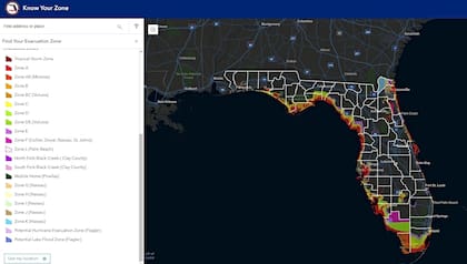 El mapa muestra las zonas propensas a inundaciones