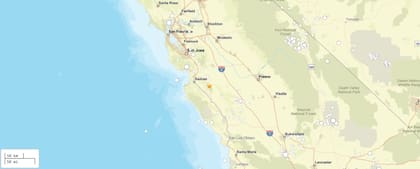 El mapa oficial muestra la intensidad débil del sismo percibido a 40 kilómetros de la ciudad de Salinas