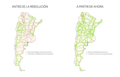 El mapa que compartió el ministro de Desregulación en sus redes sociales