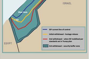 El mapa que muestra los primeros pasos del alto al fuego