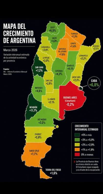 El mapa sin Tucumán que compartió Milei