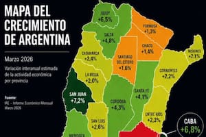 El extraño mapa que Milei y un asesor de Caputo compartieron para celebrar el crecimiento en la Argentina