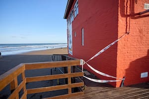Así quedaron las playas de Cariló luego de la sudestada que azotó al balneario