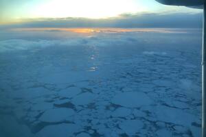 El Mar de Bering, en una foto tomada en enero de 2020