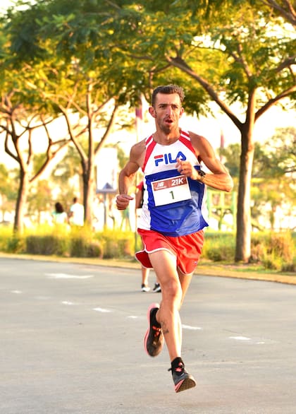 El maratonista Luis Molina, en acción
Foto gentileza FotoRun