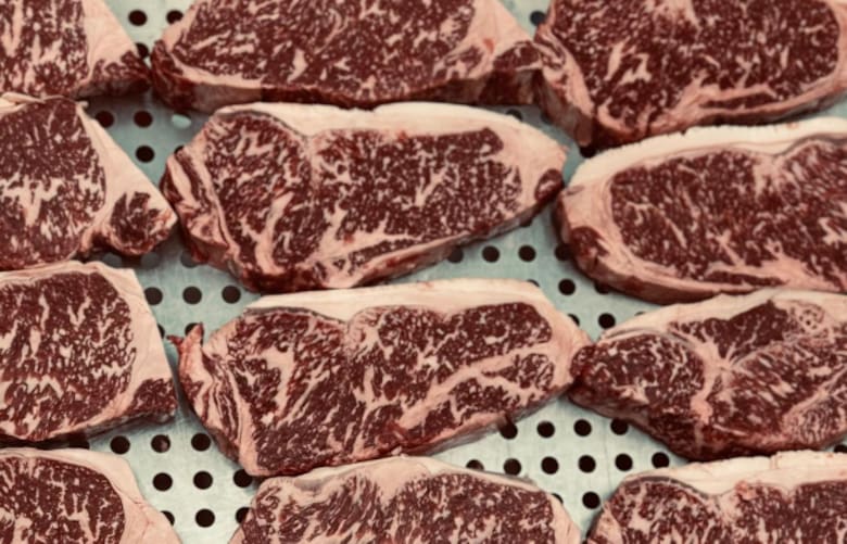 Carne famosa por su efecto marmoleado