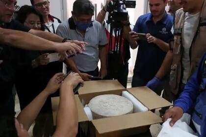 El marcador fotografiado por periodistas