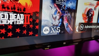 El marco inferior del Xiaomi Mi TV P1