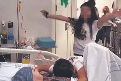 El martes pasado Juliet pudo reencontrarse con sus dos hijos, Gabriela y Matías y con su mamá Nelsy