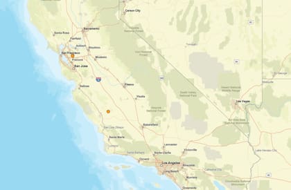 El más fuerte de los sismos ocurrió a 4 kilómetros al este-sureste de San Ramon, California, con 2,8 de magnitud.
