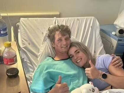 “El más grande me agarró el tobillo. Me dolía tanto que, al intentar incorporarme, el más pequeño me mordió en la cara", relató el joven