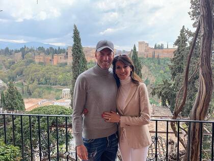 El matrimonio Zidane, de viaje por La Alhambra, en Granada. Foto: Instagram.