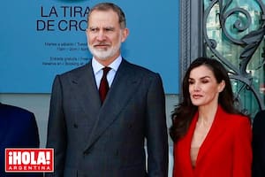 El matriomonio real en la exhibición organizada en las galerías del Banco de España.