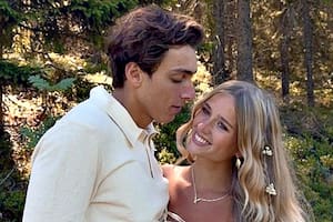 El medallista olímpico en salto de garrocha, Mondo Duplantis junto a su novia, la modelo y creadora de contenido Desiré Inglander