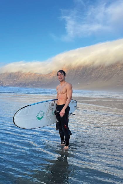 El médico Andrea Bisciotti, con quien Chiara estuvo en Forte dei Marmi, Italia.
