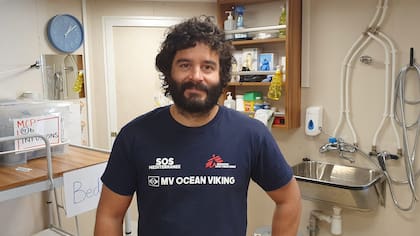 El médico argentino Juan Pablo Sánchez se unió a Médicos Sin Fronteras en 2015